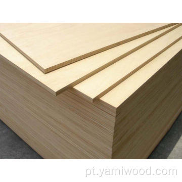 Plywood de folheado de bétula de 3 mm para móveis